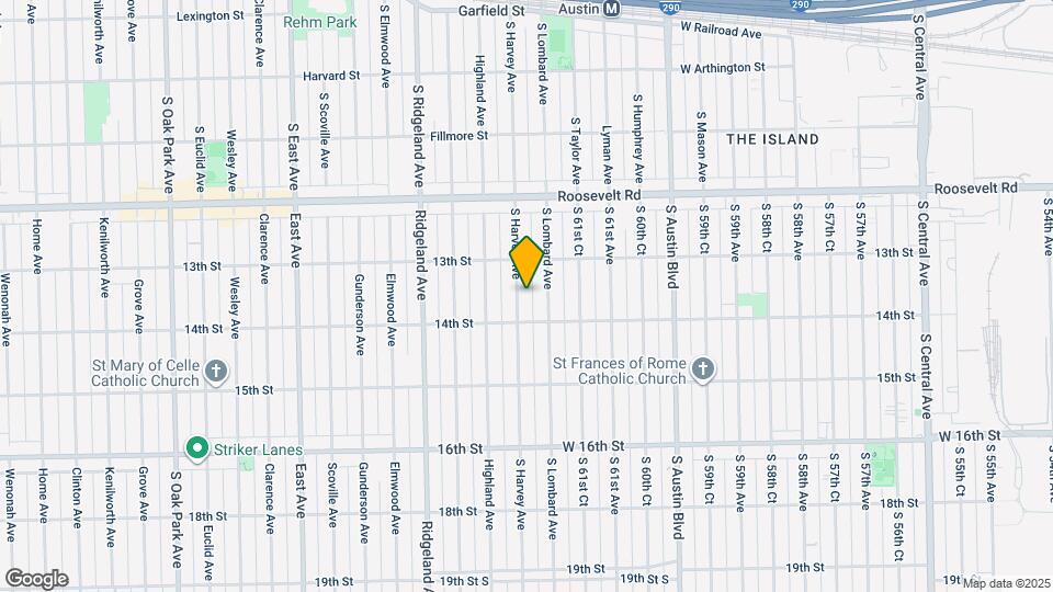 1327 S Harvey Ave Mapa y Detalles de la Ubicación
