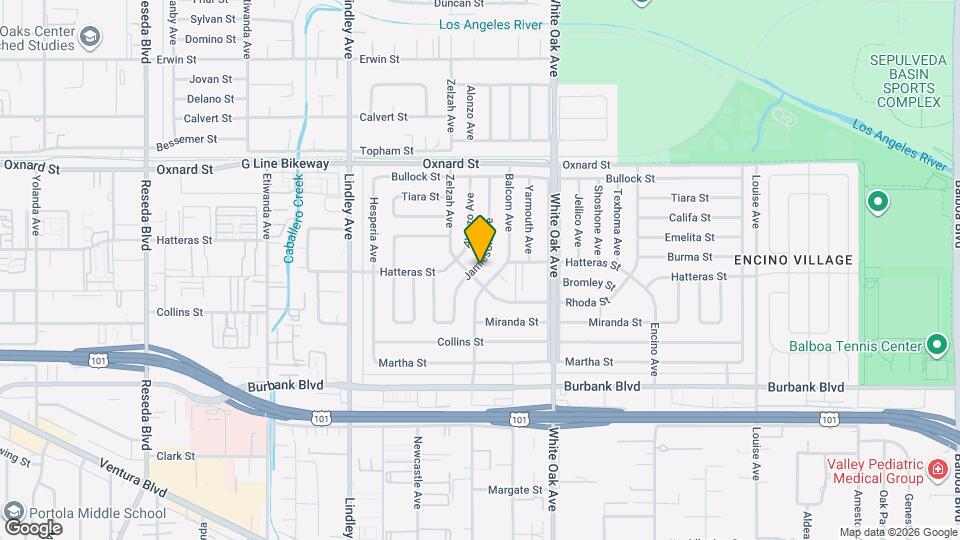 5826 Jamieson Ave Map and Location Details