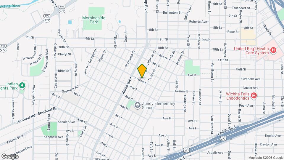 1415 Fillmore St Map and Location Details
