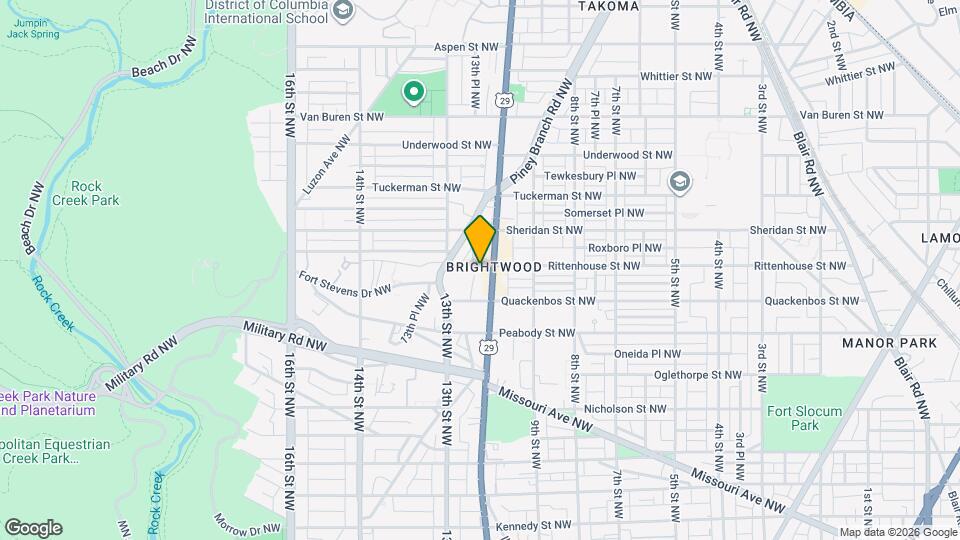 1008 Rittenhouse St NW Map and Location Details