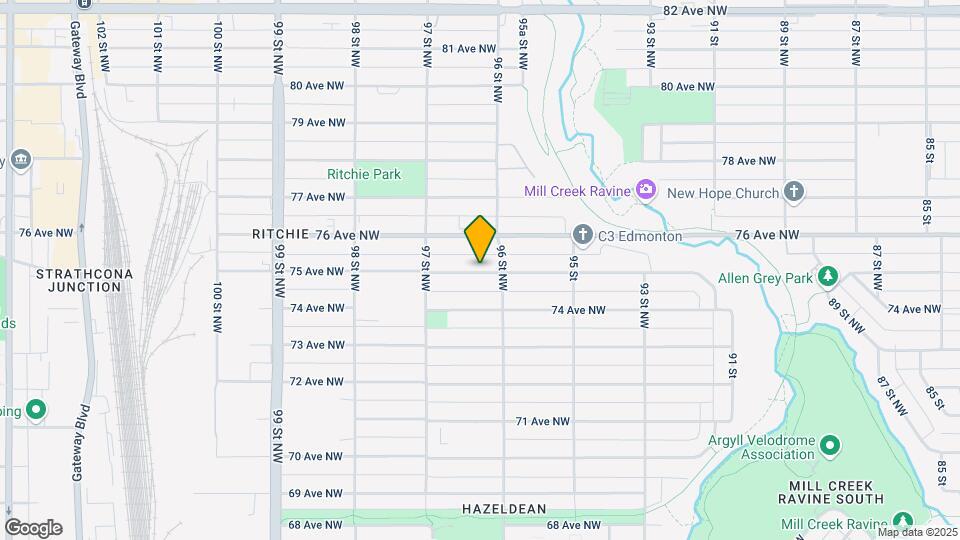 9616-9675 75 Ave NW Map and Location Details