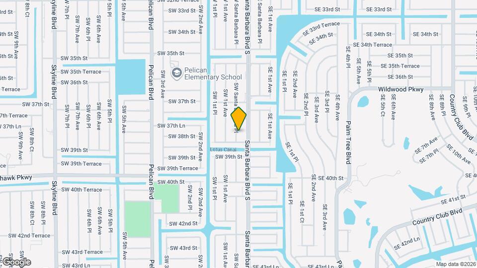 3747 SW Santa Barbara Pl Map and Location Details