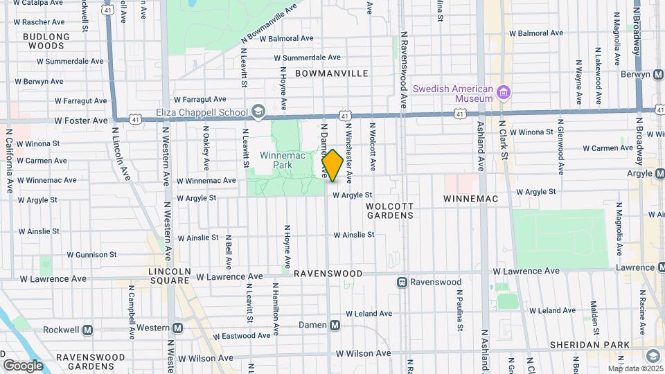 5011 N Damen Ave, Unit #33 Mapa y Detalles de la Ubicación