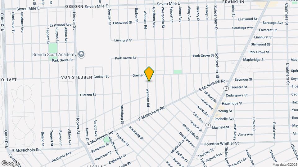 17390 Waltham St Map and Location Details