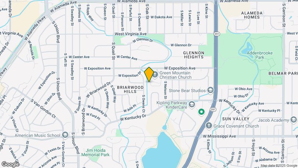 793 S Oak St Map and Location Details