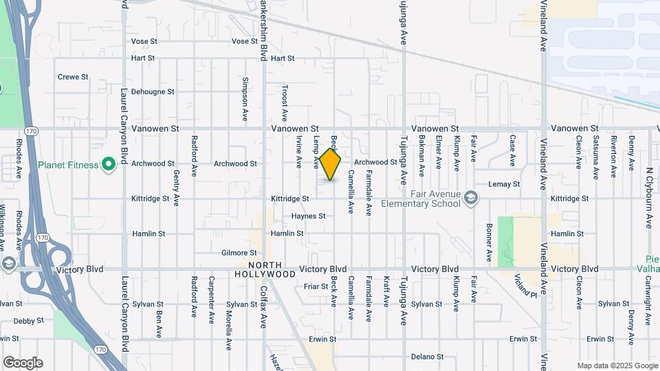6621 Beck Ave, Unit 6621.5 Map and Location Details