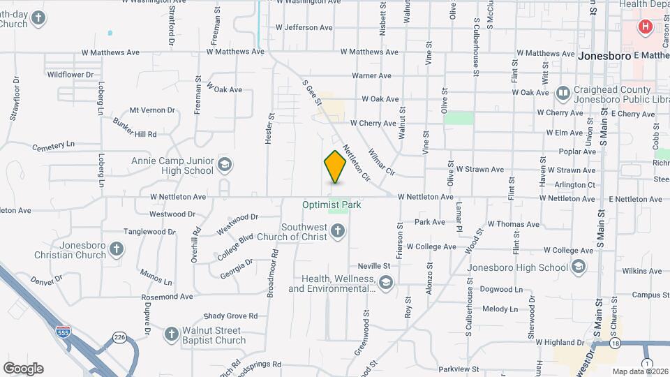 1340 Western St Map and Location Details