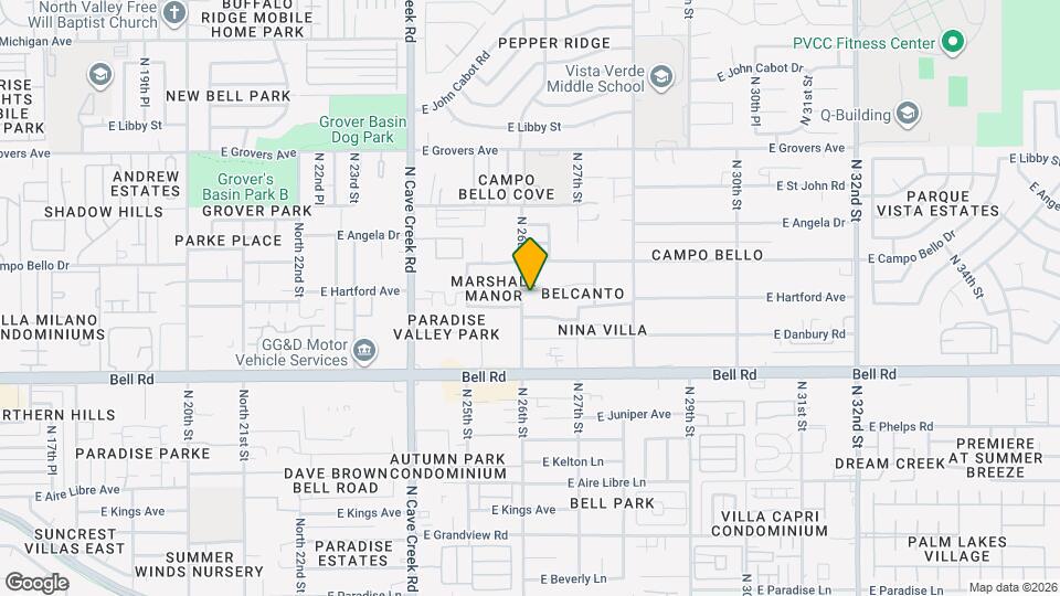 2607 E Anderson Dr Mapa y Detalles de la Ubicación