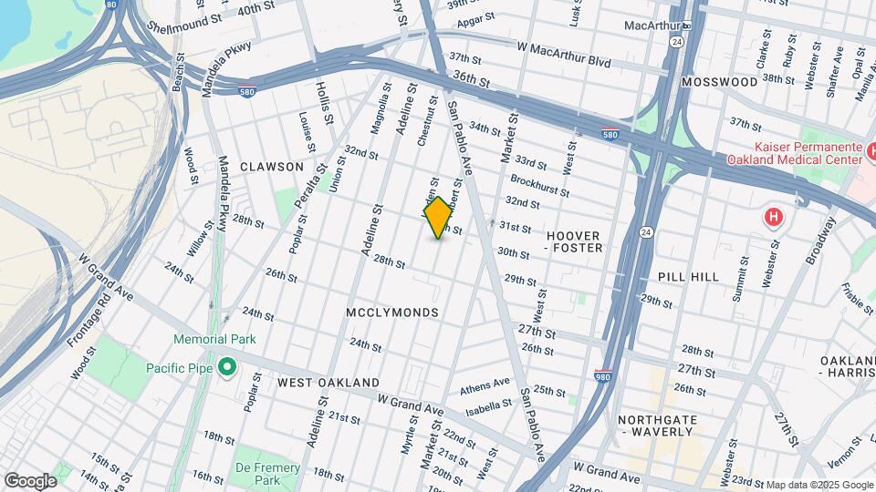 2807 Filbert St Map and Location Details