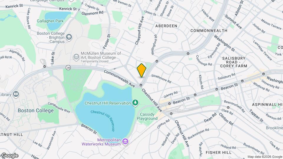 1863 Commonwealth Avenue, Unit 11 Map and Location Details