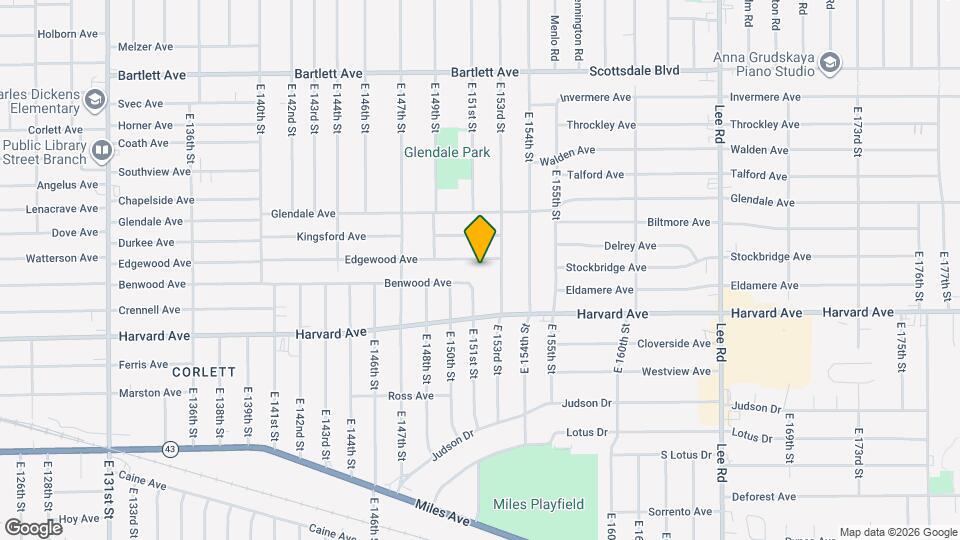 15106 Edgewood Ave Map and Location Details