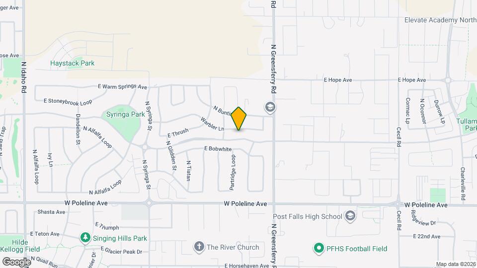 2234 E Warbler Ln Map and Location Details