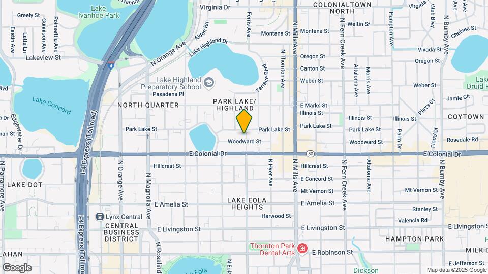 728 N Summerlin Ave-Unit -A Map and Location Details