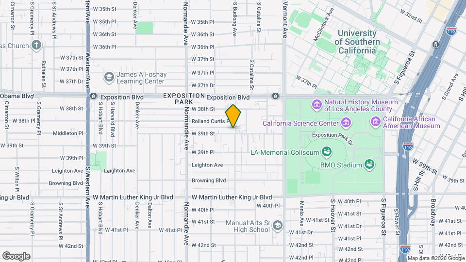 1153 W 39th St Map and Location Details