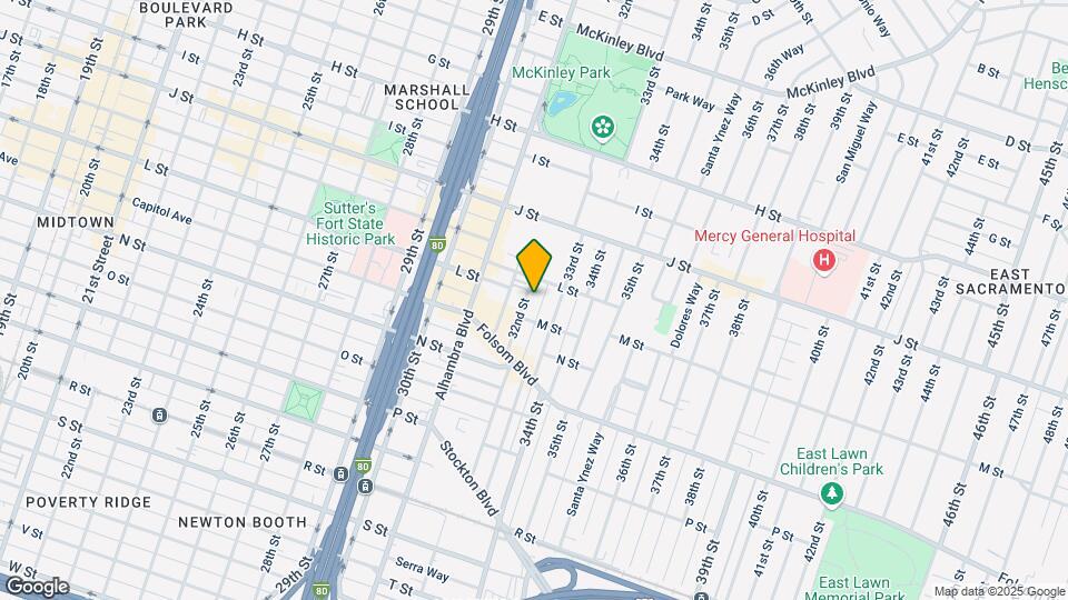 1233-1235 32nd St Map and Location Details