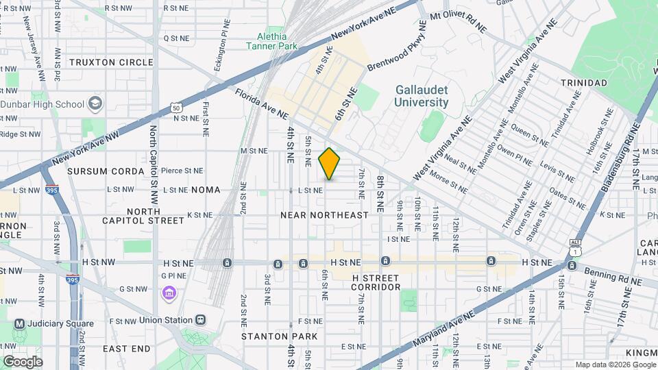 1107 6th St NE, Unit Upper Map and Location Details