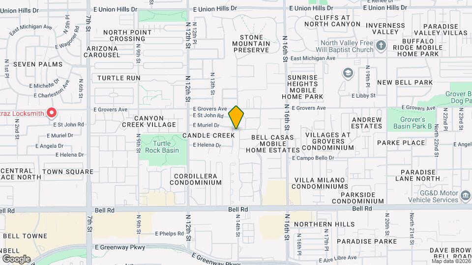 17461 N 14th St Map and Location Details