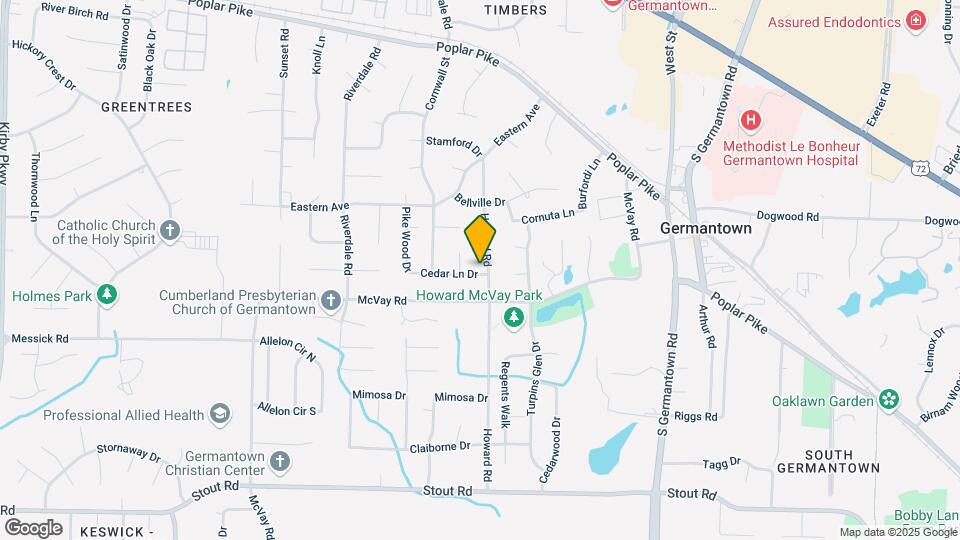 7298 Cedar Ln Dr Map and Location Details