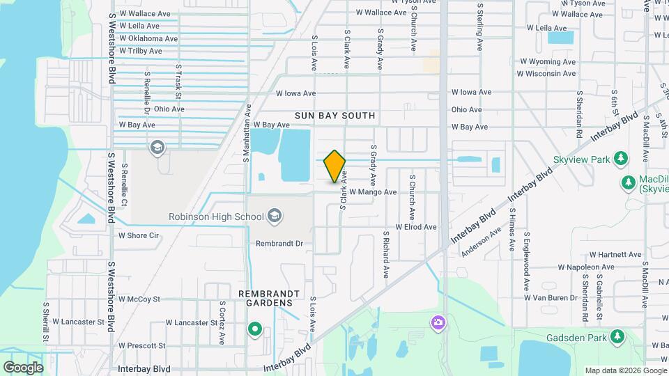 4105 W Mango Ave Map and Location Details