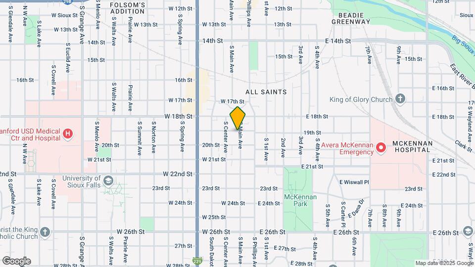 201 W 19th St Mapa y Detalles de la Ubicación