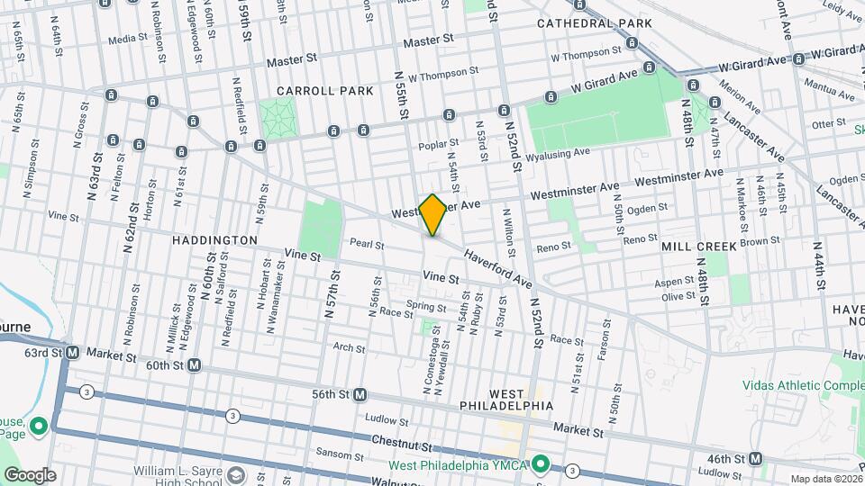 5442 Haverford Ave Map and Location Details