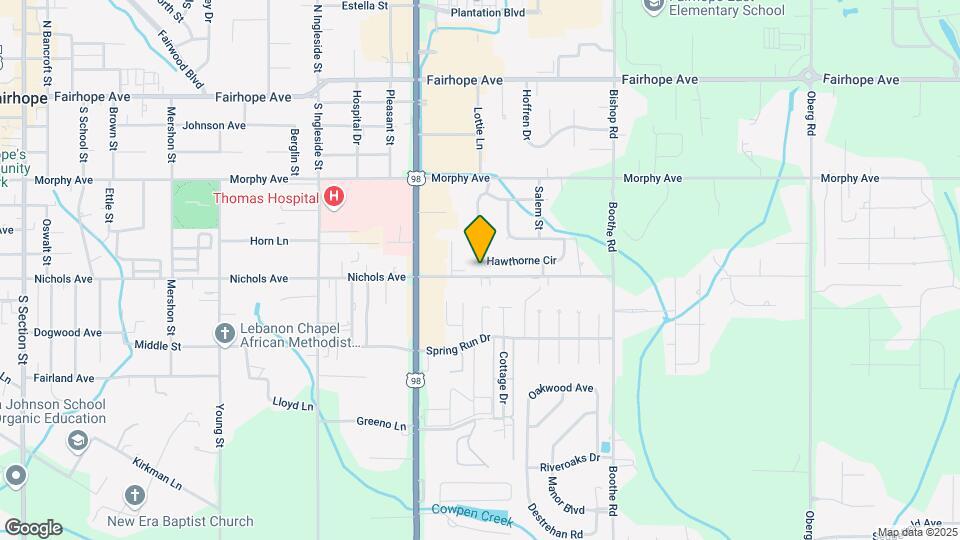200 Hawthorne Cir Map and Location Details