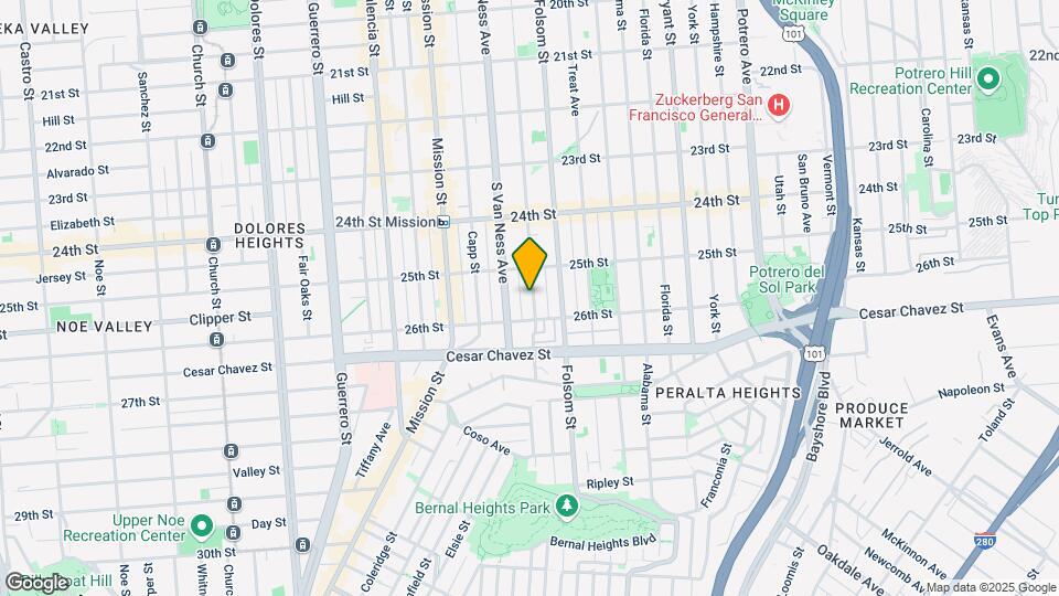 1150-1162 Shotwell St Mapa y Detalles de la Ubicación