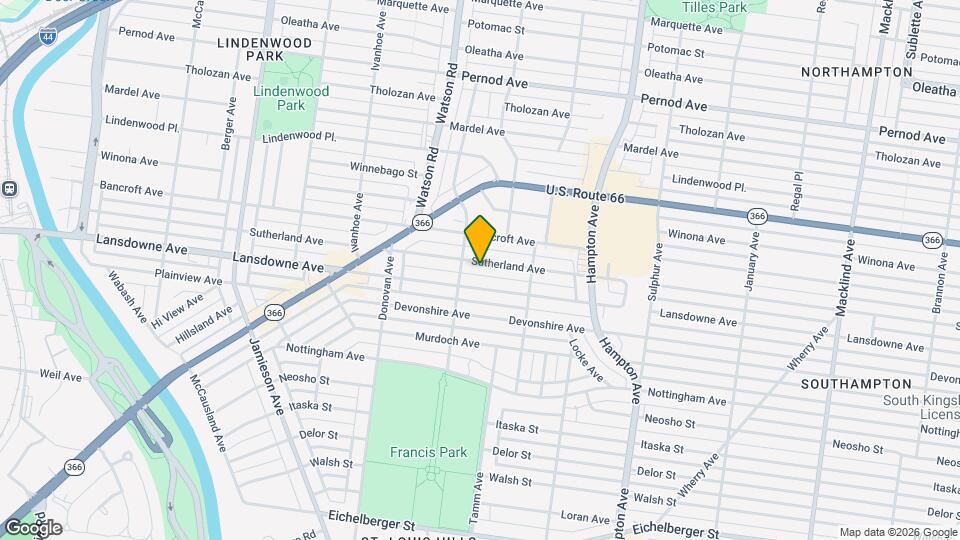 6362 Sutherland Ave, Unit 1st floor Mapa y Detalles de la Ubicación