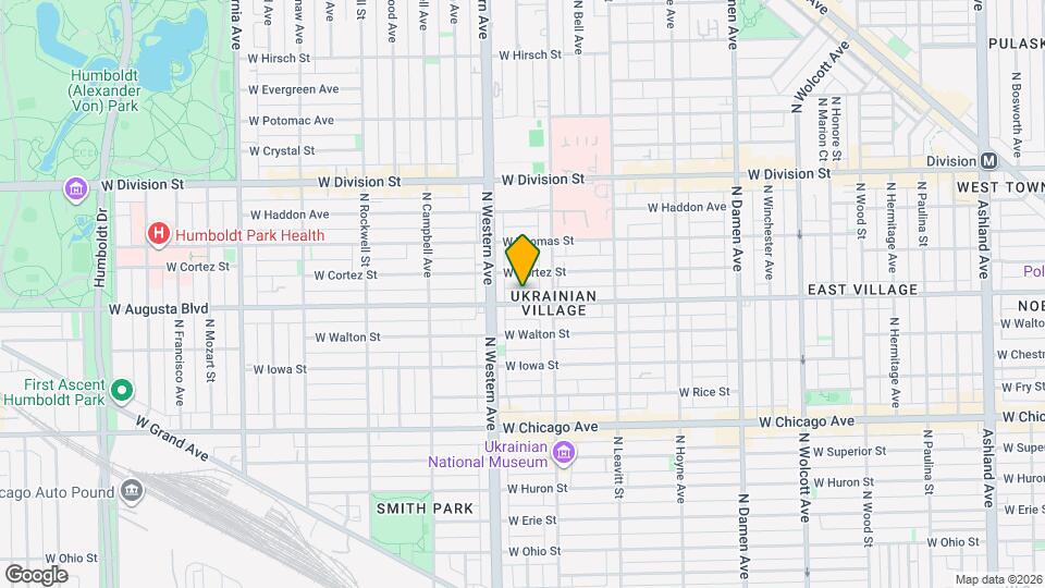 2328 W Augusta Blvd, Unit 2F Map and Location Details