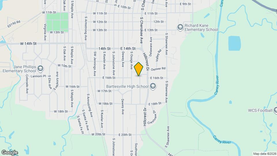 1605 Cherokee Pl Map and Location Details