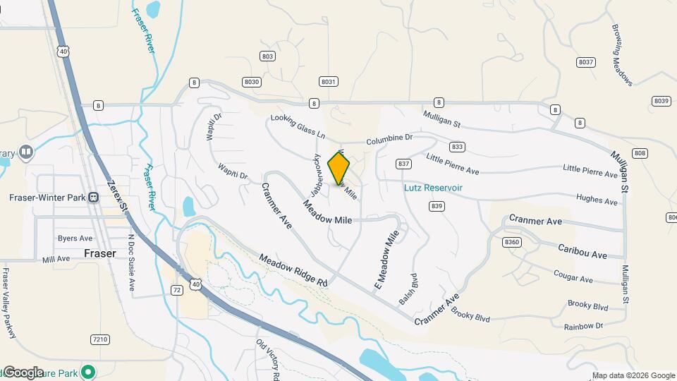 321 W Meadow Mile Map and Location Details