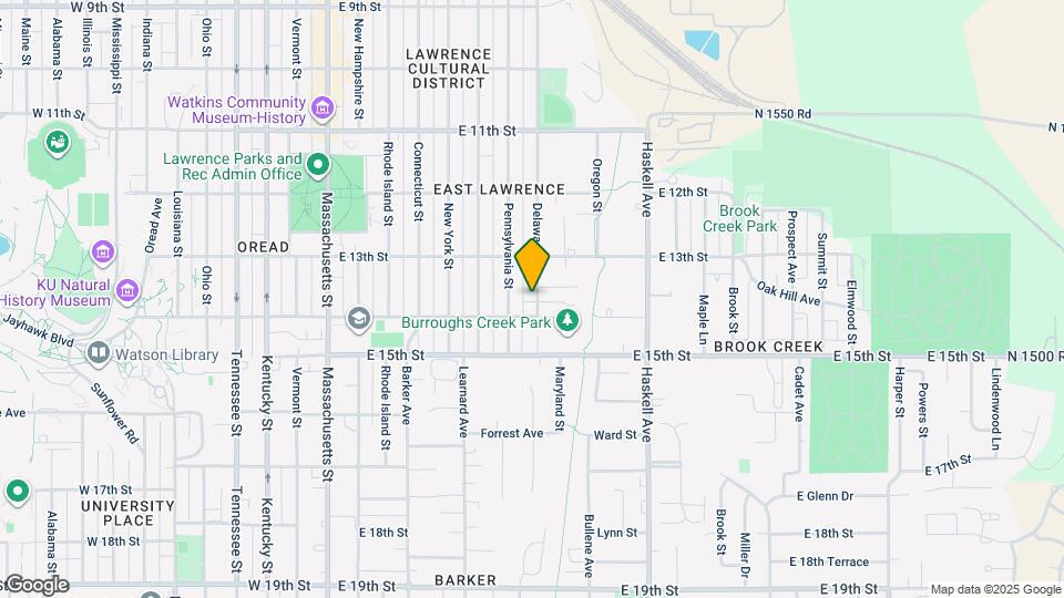 1333 Delaware St Map and Location Details