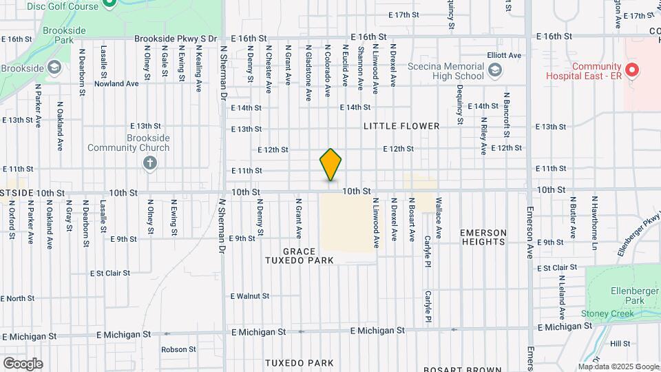4302 E 10th St Map and Location Details