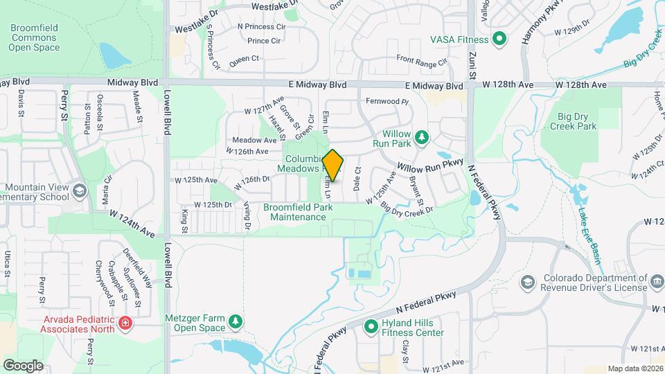 12542 Elm Ln Map and Location Details