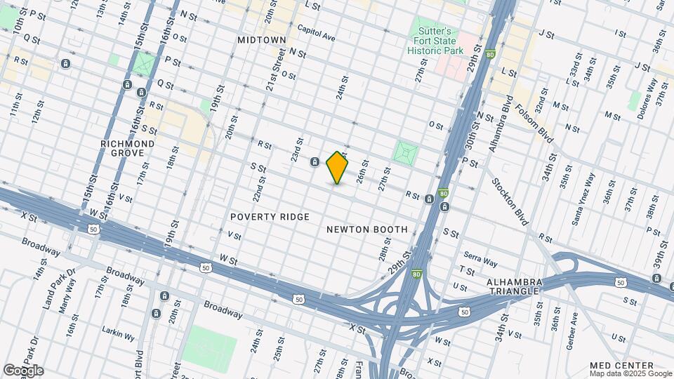 2501 S St Map and Location Details
