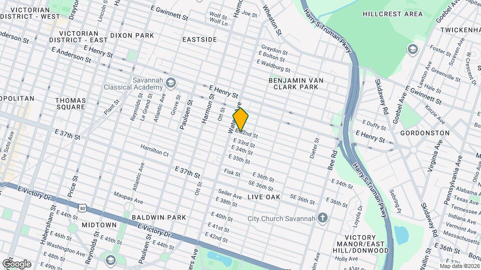 1117 E 32nd St Map and Location Details