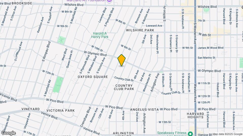 1035 S Norton Ave, Unit 1033 S. Norton Ave Mapa y Detalles de la Ubicación