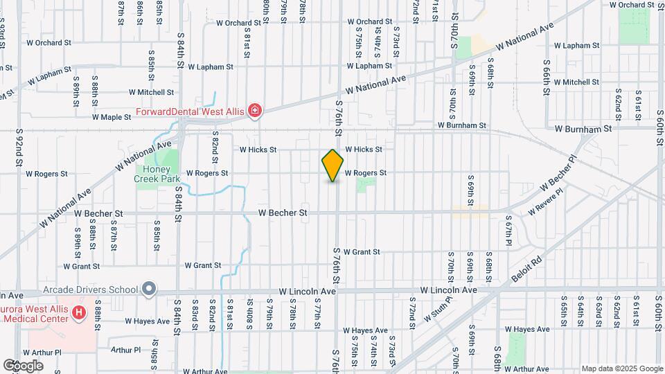 2027 S 76th St Map and Location Details
