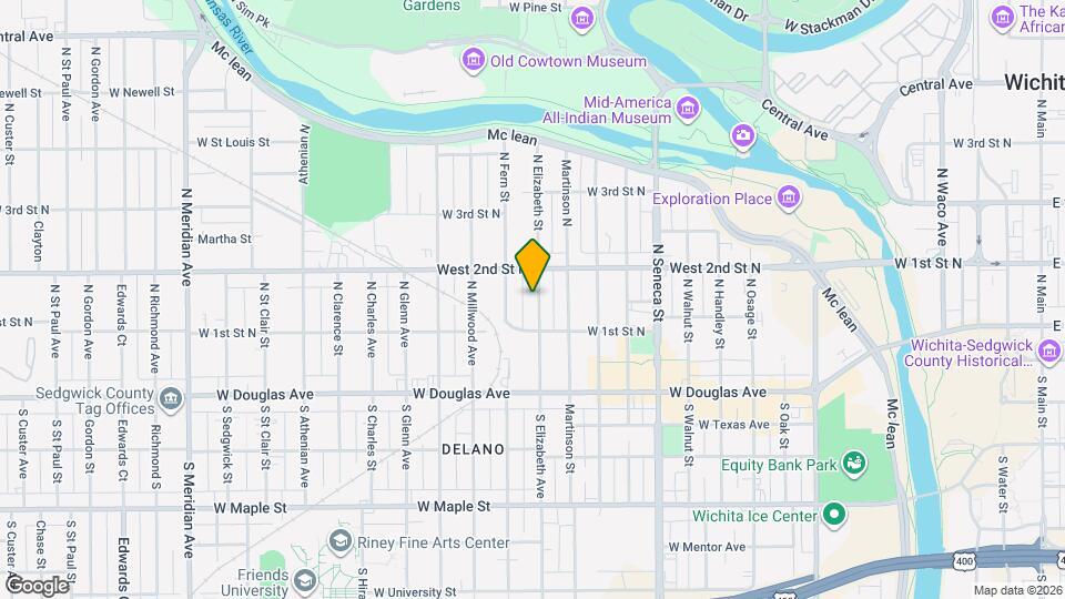 221 N Elizabeth St Map and Location Details