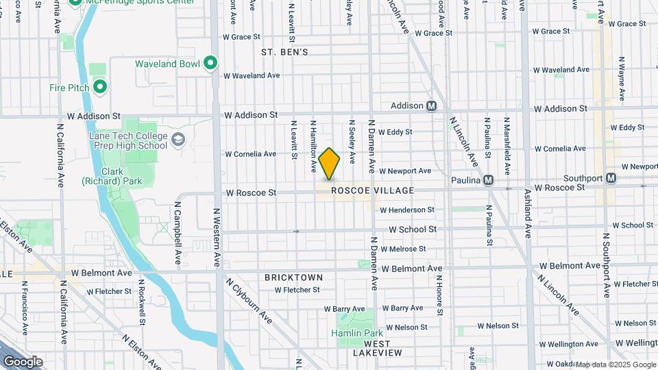 2102 W Roscoe St Map and Location Details