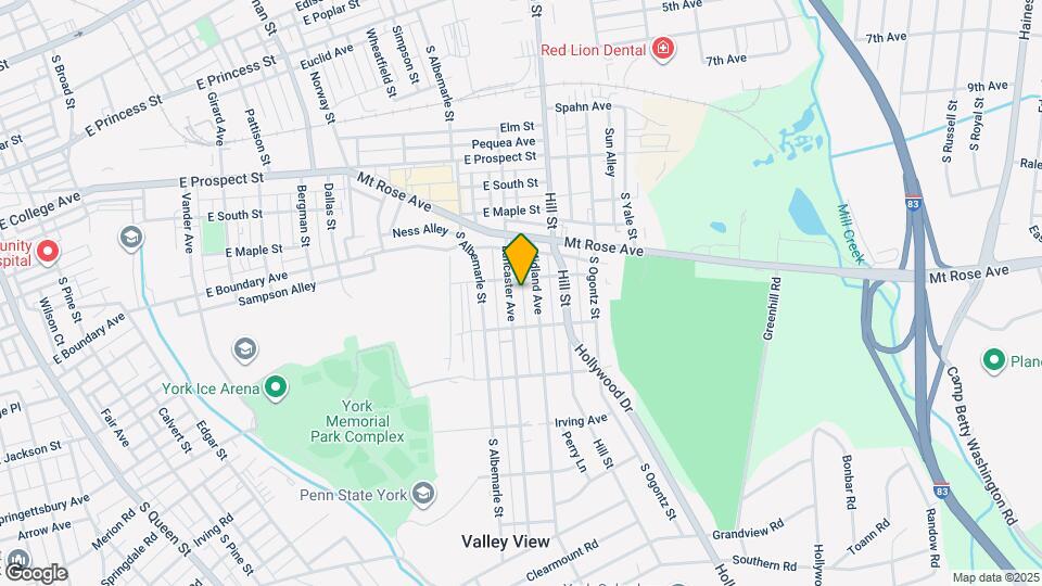 813 Lancaster Ave Mapa y Detalles de la Ubicación