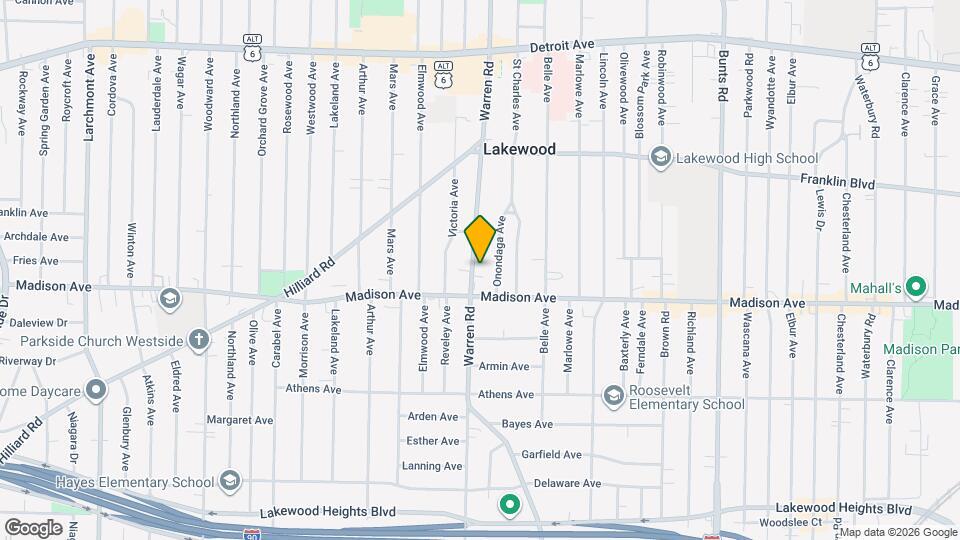 1655 Warren Rd Mapa y Detalles de la Ubicación