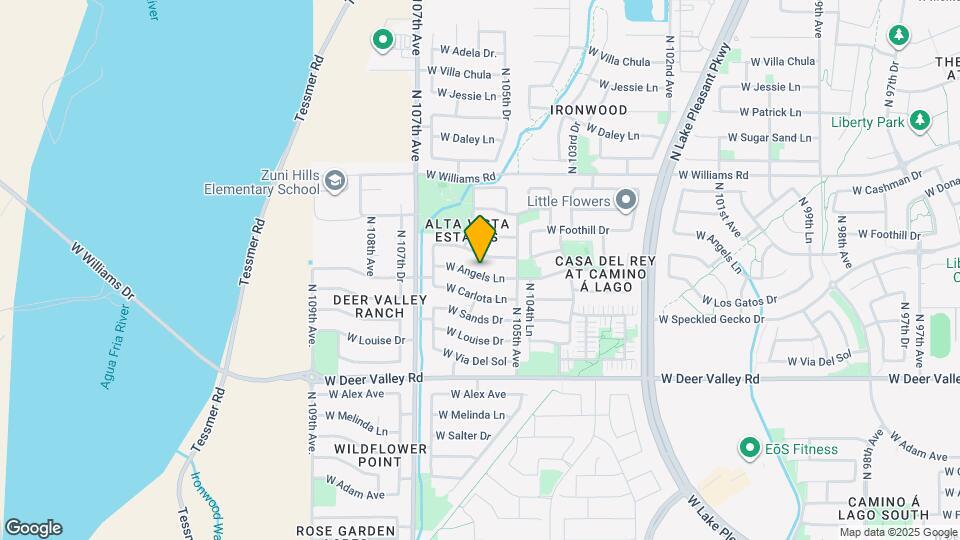 10548 W Angels Ln Map and Location Details