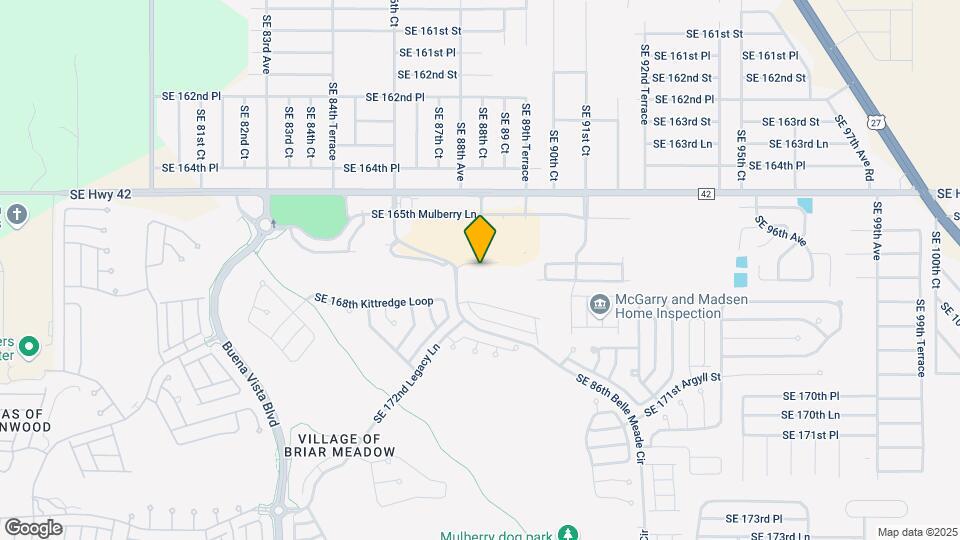 8850 SE 167th Mayfield Pl Map and Location Details