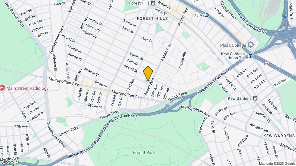 100-01 Ascan Ave-Unit -1-2 Map and Location Details