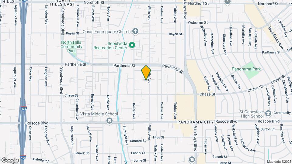 8549 Willis Ave Map and Location Details