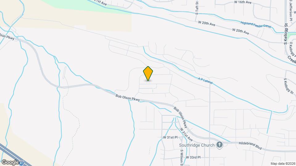 7314 W 25th Ave Map and Location Details