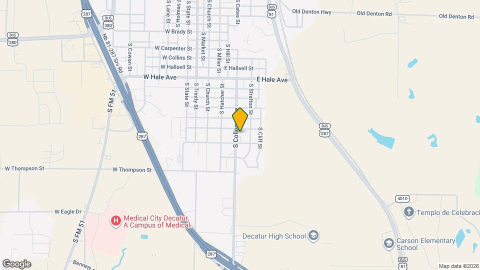 1503 S College Ave Map and Location Details