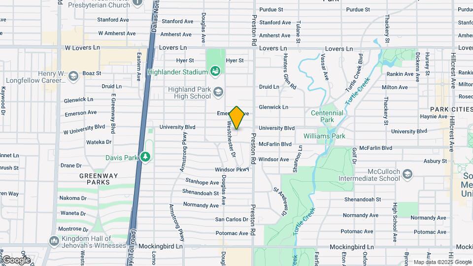 4133 University Blvd Map and Location Details