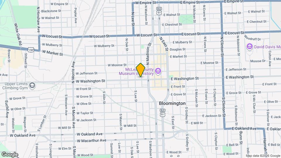 407 W Washington St Map and Location Details